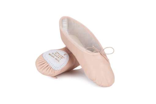 Ballet sko med splitsål i læder