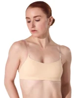 Hudfarvet sports BH top