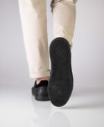 Dansesneakers i sort læder