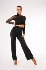 Sorte træningsbukser i strækstof